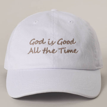 God is Good All The Time Embroidery Cotton Baseball Cap