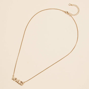 WWJD What Would Jesus Do 18K Gold Necklace