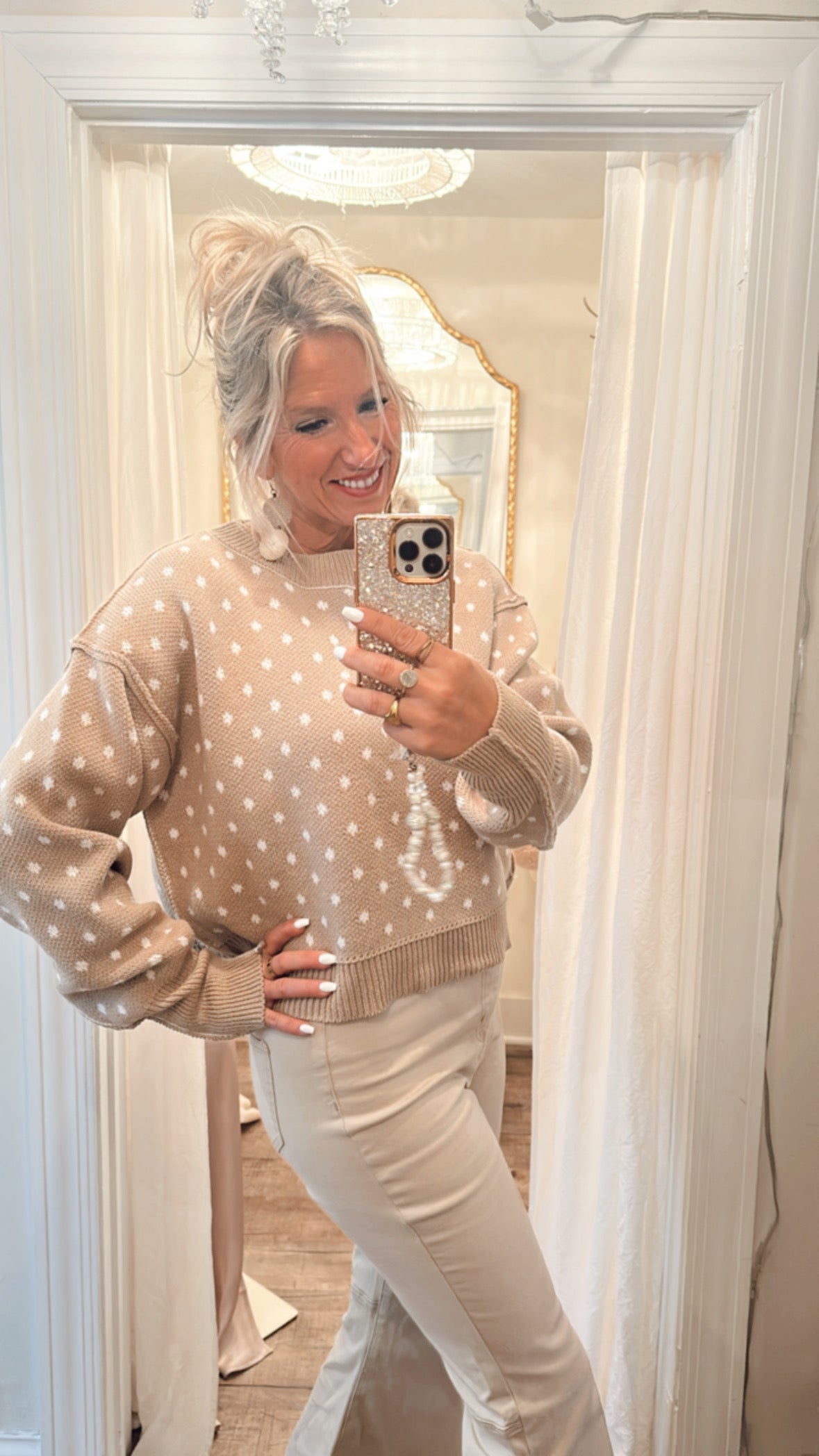 Classic Polka Dot Sweater