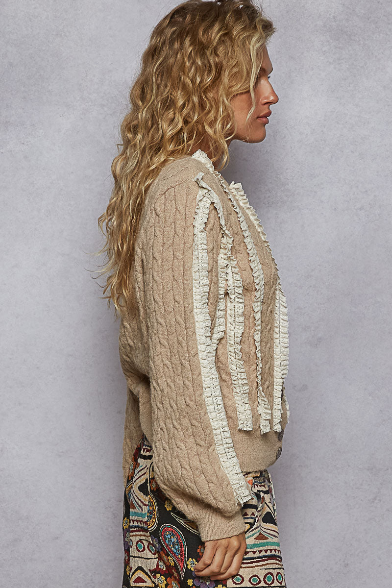 Beautiful Lace Vintage Sweater