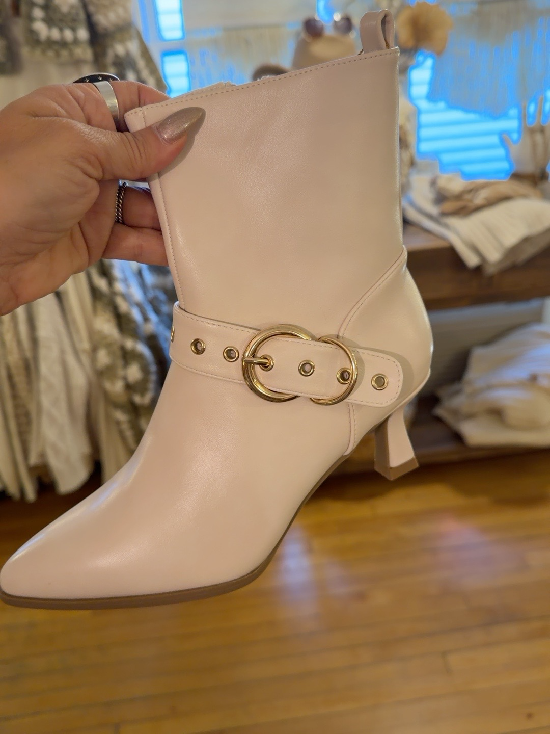 Ivory Buckle Boot