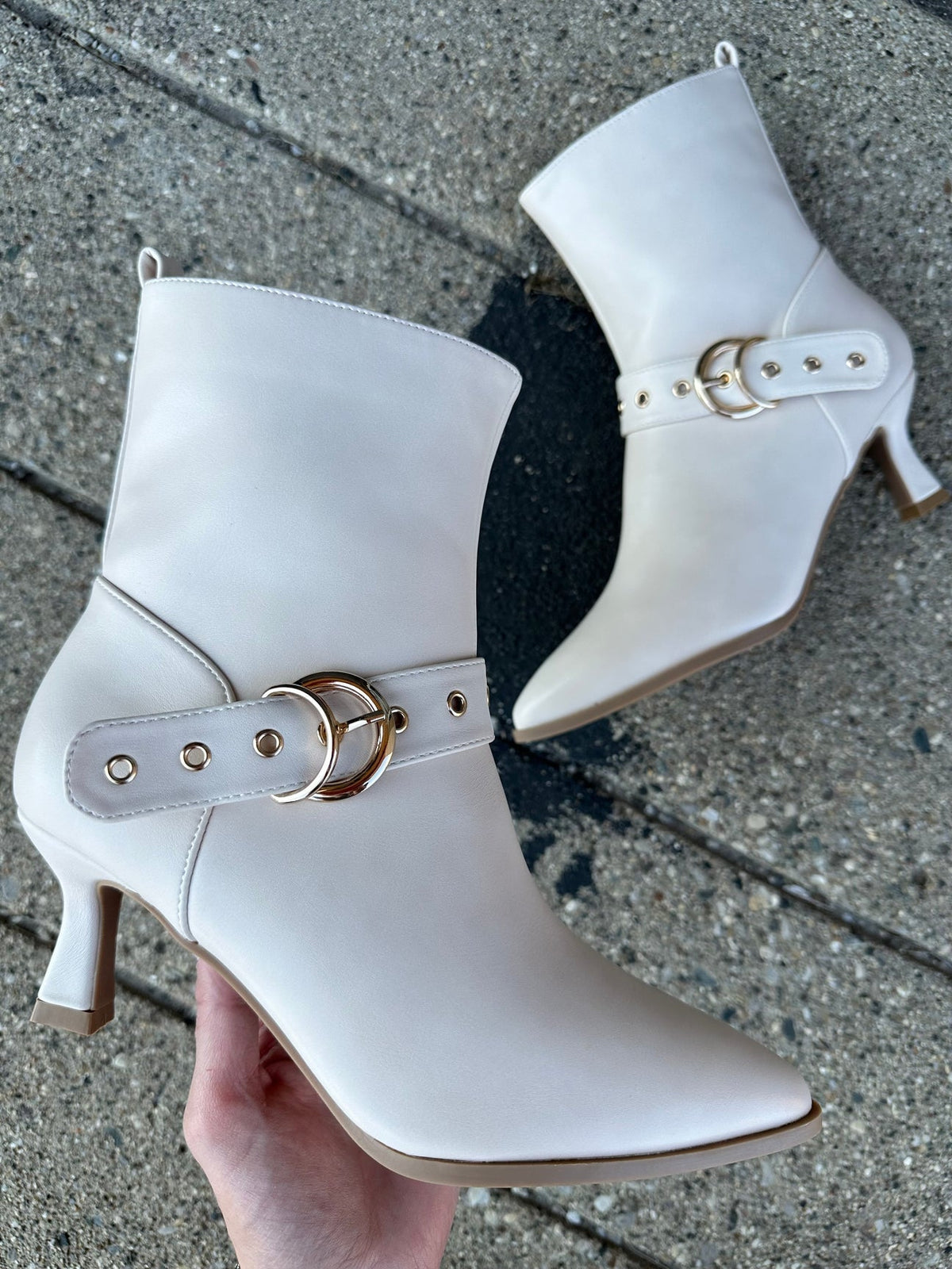 Ivory Buckle Boot
