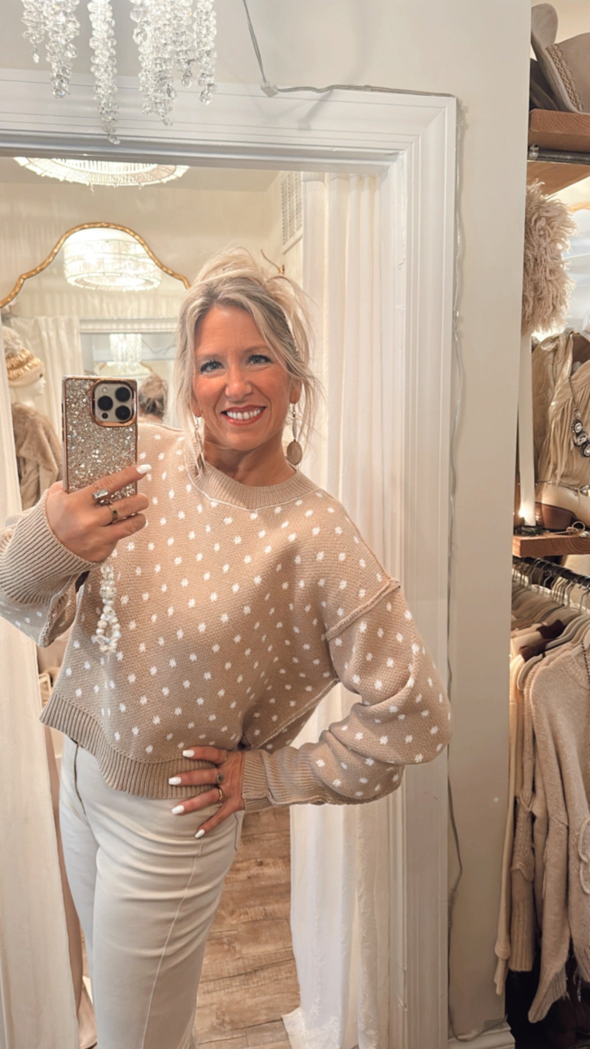 Classic Polka Dot Sweater
