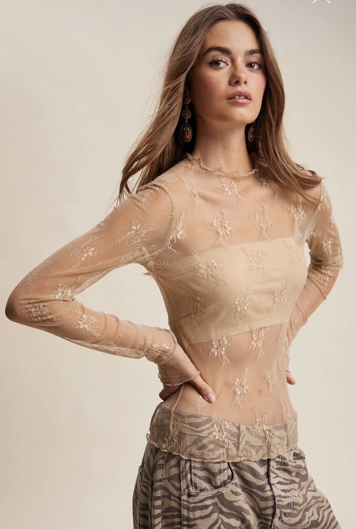 Romantic Lace Layering Top