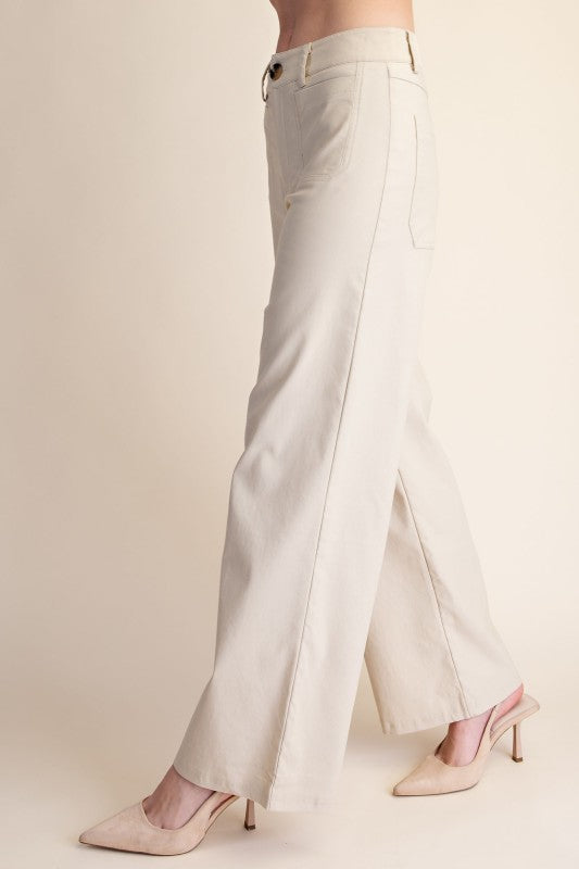 High-Rise Slim Boots Cut Pants