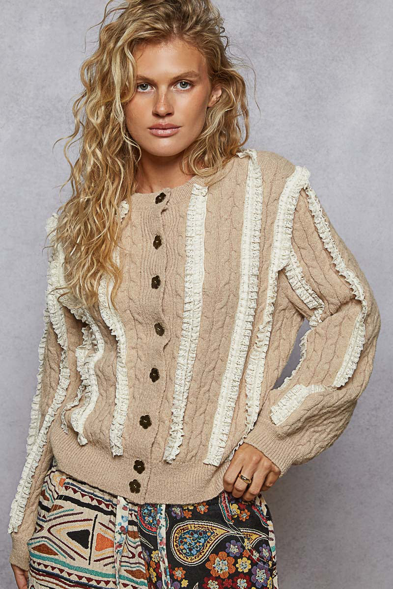 Beautiful Lace Vintage Sweater