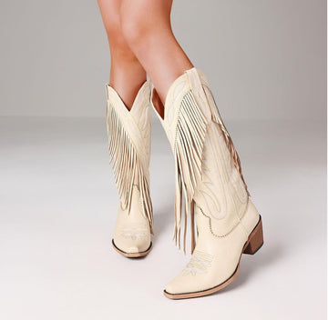 Boho Chic Fringe Boots