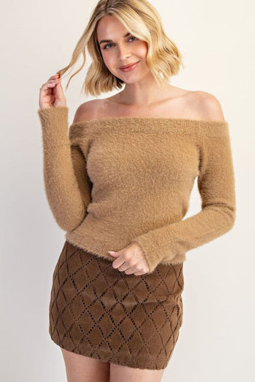 Soft Off Shoulder Knit
