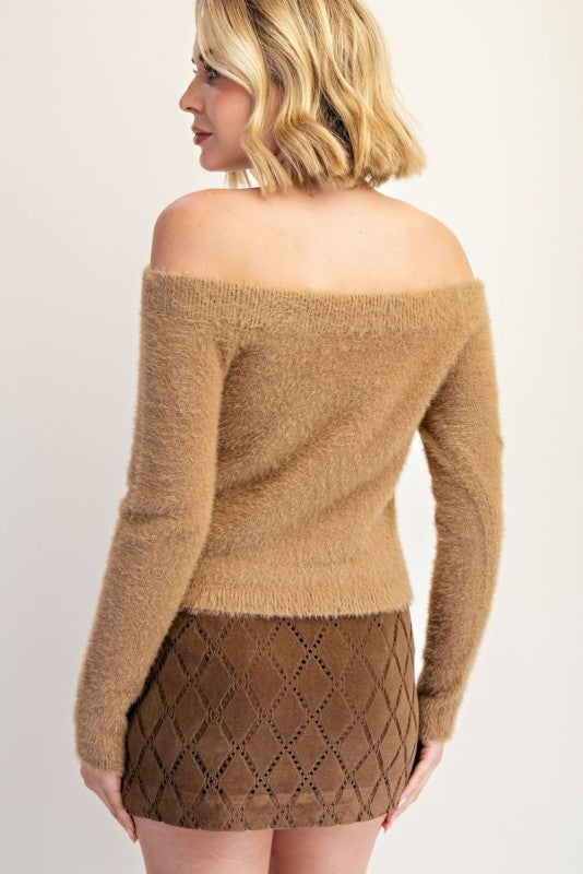 Soft Off Shoulder Knit