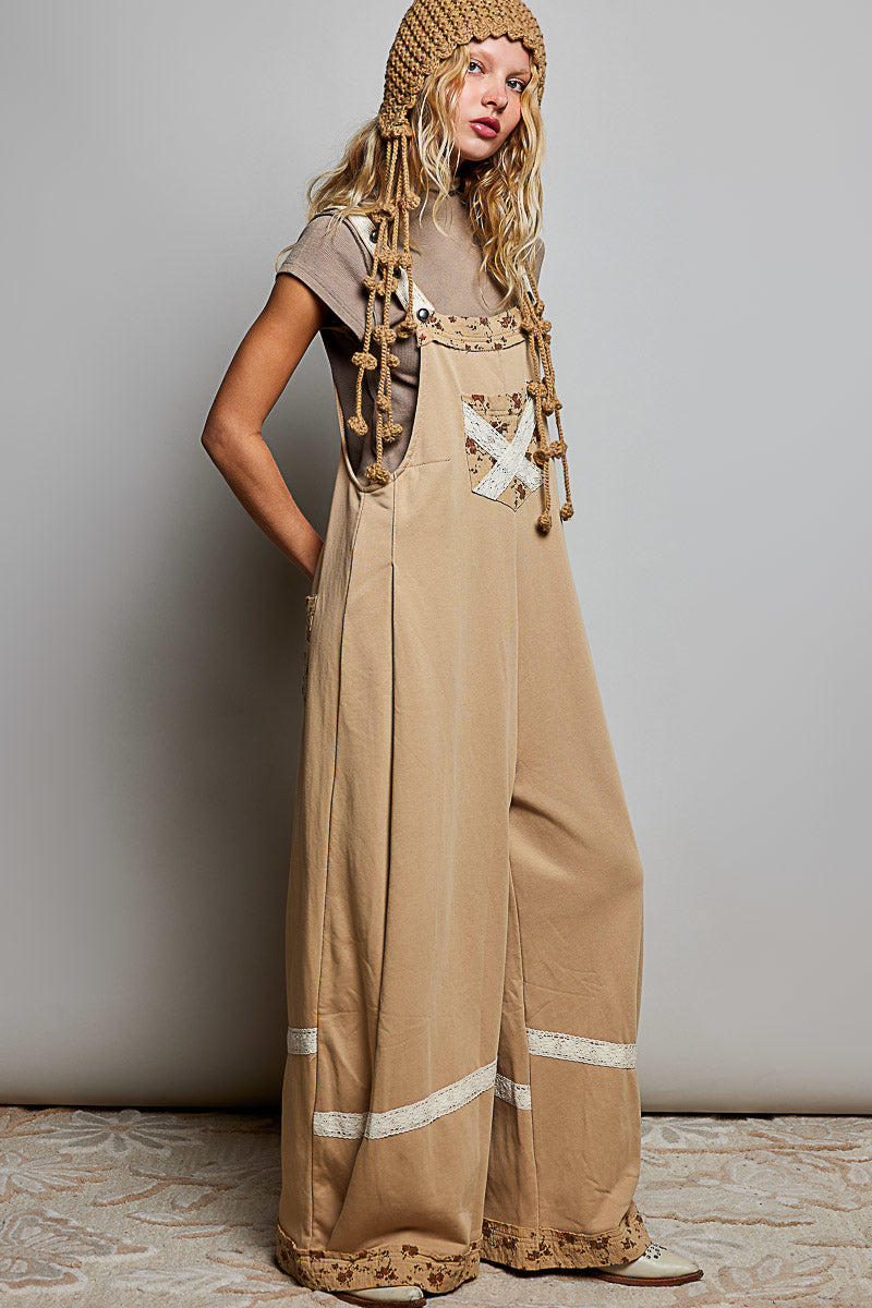 Boho Patchwork Wide-Leg Jumpsuit