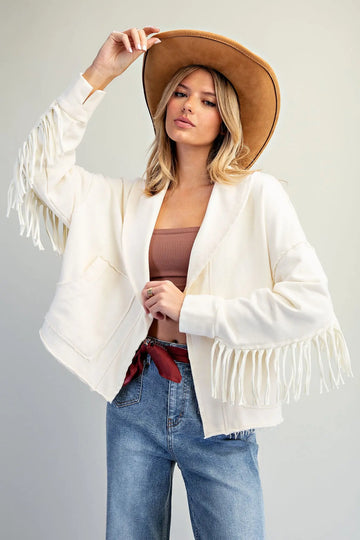 Western Inspired Fringe Jacket / Sweater
